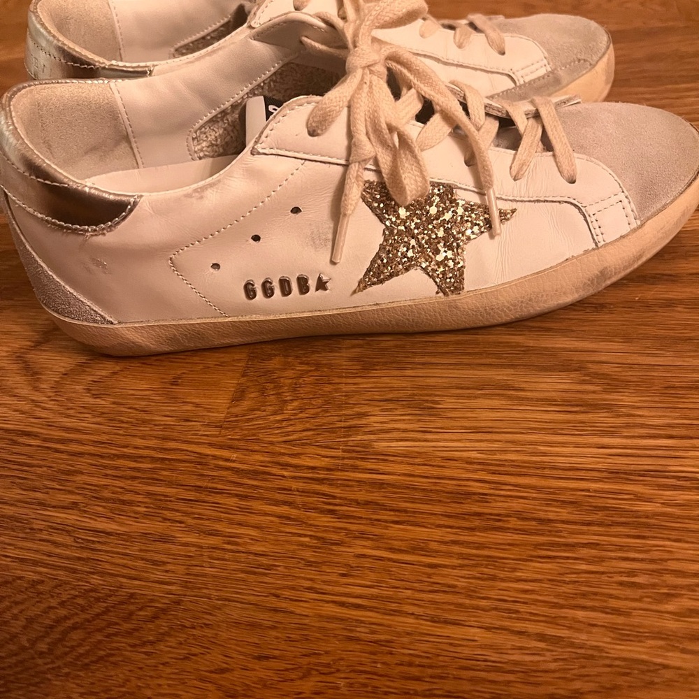 Golden Goose Superstar White Sneakers - Picture 3 of 9
